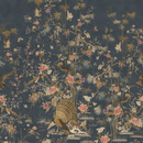 Tapete Sandberg - Chinoiserie Garden, dunkelblau