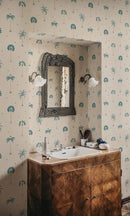 Wallpaper Sandberg - Milo - Misty Blue