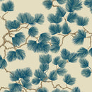 Wallpaper Sandberg - Pine - Blue