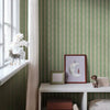 Wallpaper Sandberg Albin, Dark Green - Striped wallpaper