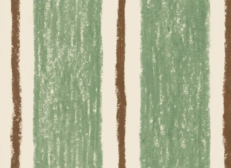 Wallpaper Sandberg Albin, Dark Green - Striped wallpaper