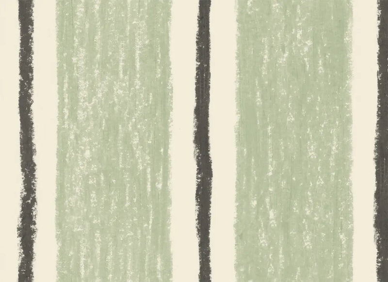 Tapete Sandberg Albin, Hellgrün – Streifentapete
