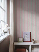 Wallpaper Sandberg Albin, Pink - Striped wallpaper