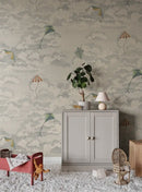 Tapete Sandberg Bonnie und Drachen, Blau – Kindertapete