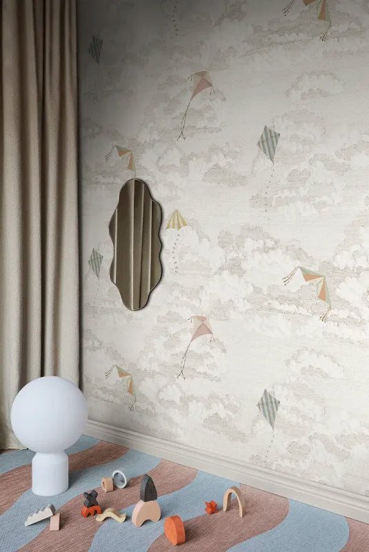 Wallpaper Sandberg Bonnie and Kites, Sand – Children's wallpaper