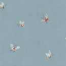 Behangstaal Sandberg - Butterflies - Blauw