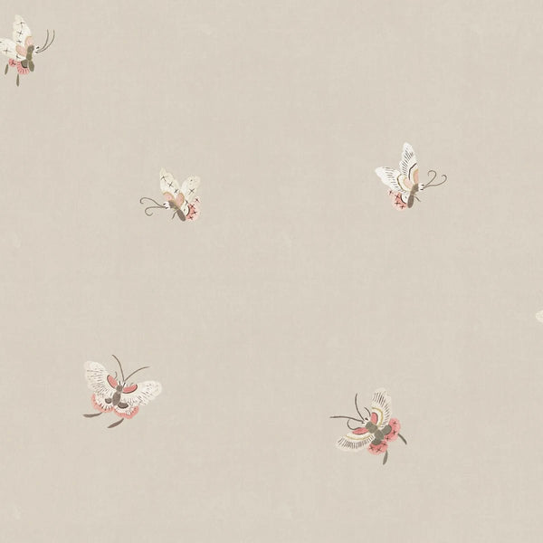 Wallpaper sample Sandberg - Butterflies - Sandstone