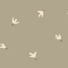 Behang Sandberg Frida, Olive Green – Behang met vogels