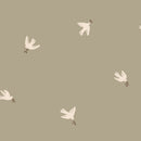 Behang Sandberg Frida, Olive Green – Behang met vogels