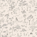 Wallpaper Sandberg Hollie, Graphite – Forest animal wallpaper