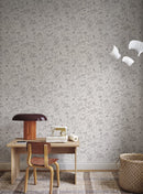 Wallpaper Sandberg Hollie, Graphite – Forest animal wallpaper