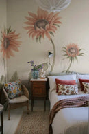 Tapete Sandberg - Sonnenblumen - Pfirsich