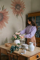 Tapete Sandberg - Sonnenblumen - Pfirsich