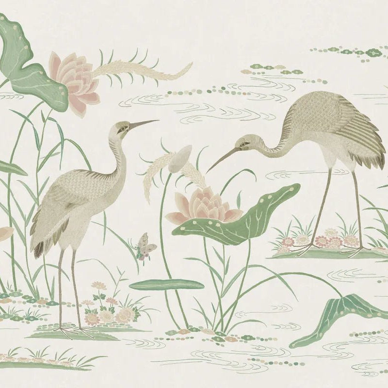 Tapeten Sandberg - Seevögel - grün