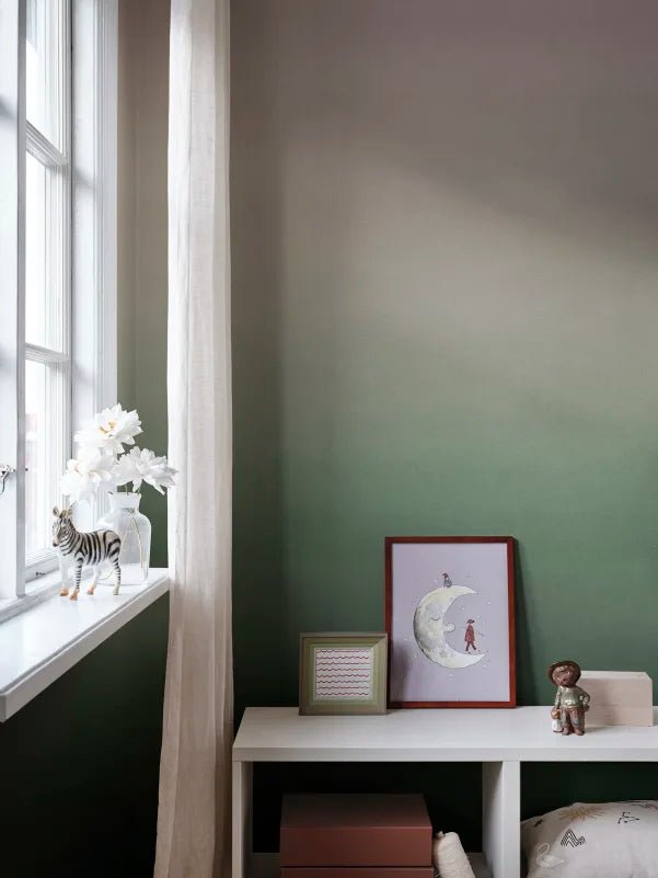 Papier peint Sandberg Skymning, papier peint vert