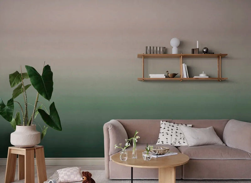 Papier peint Sandberg Skymning, papier peint vert