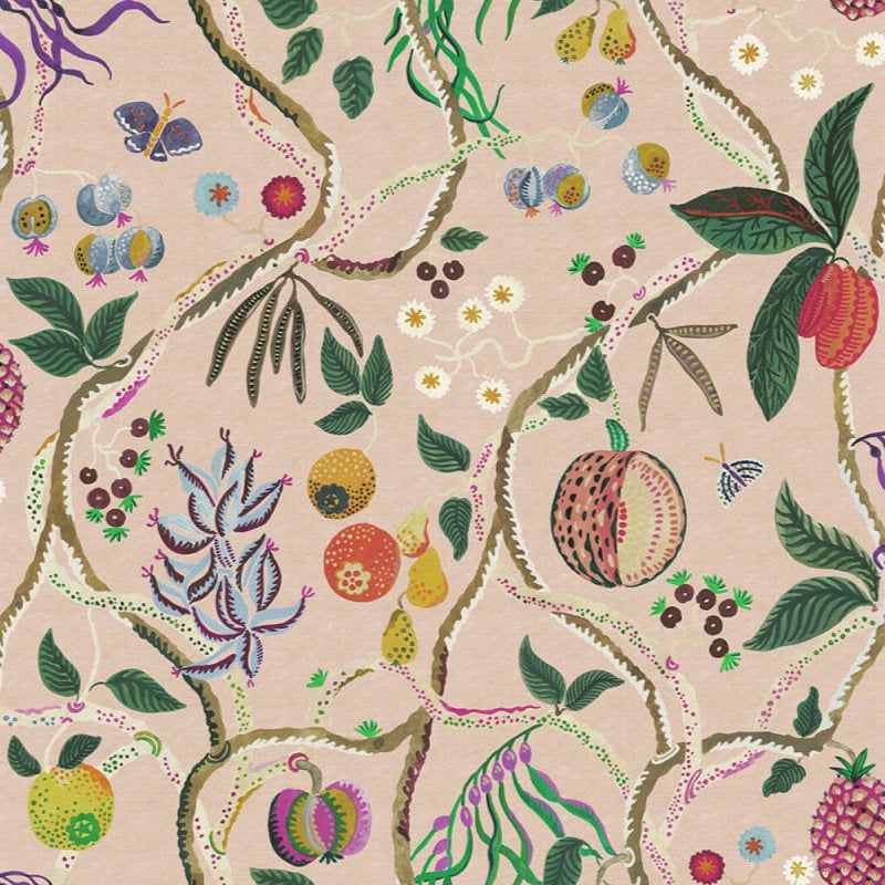 Tapeten Sandberg - Baum des Lebens Wandgemälde - Pink