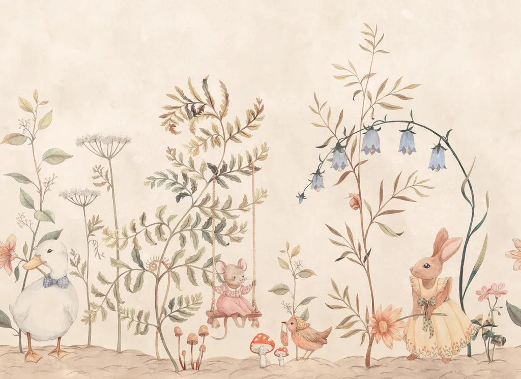 Behangstaal Sandberg Vilhelmina Beige – Kinderbehang