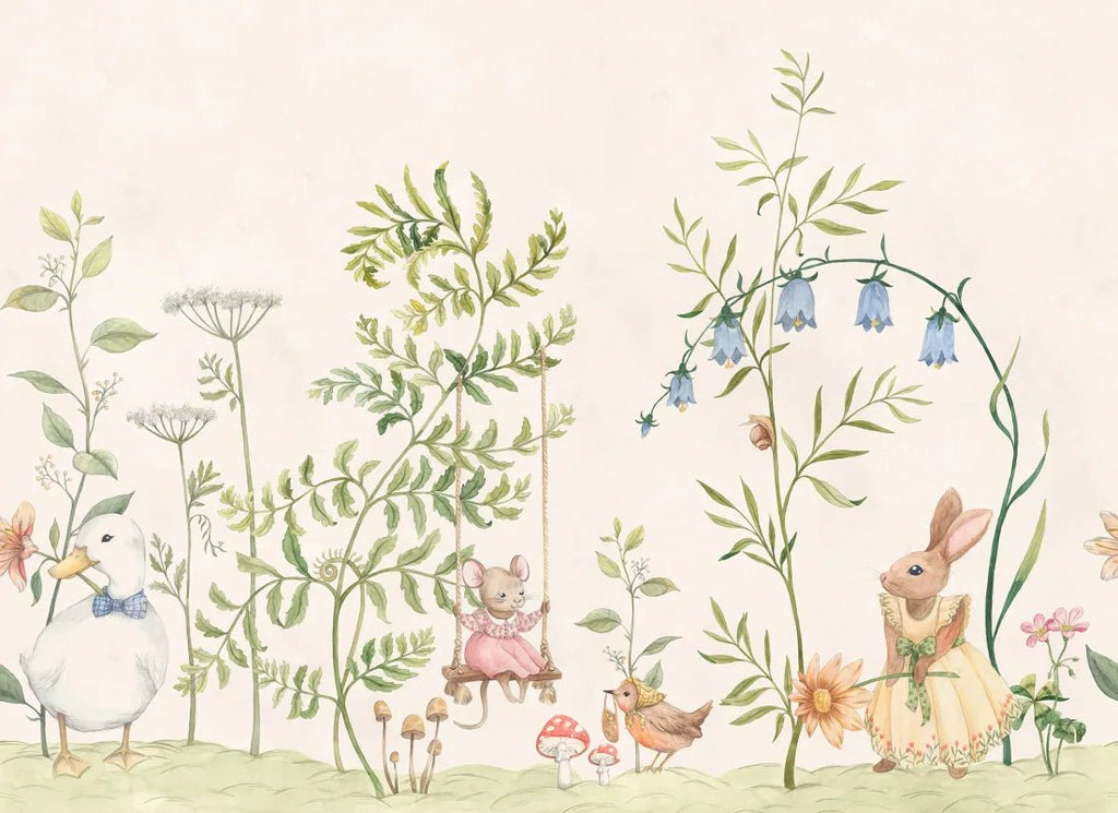 Behangstaal Sandberg Vilhelmina Groen – Kinderbehang