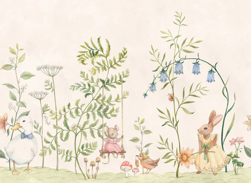 Behangstaal Sandberg Vilhelmina Groen – Kinderbehang