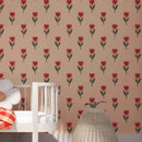 Season Paper - Tulipe Joyeuse - A cheerful flower wallpaper full of character