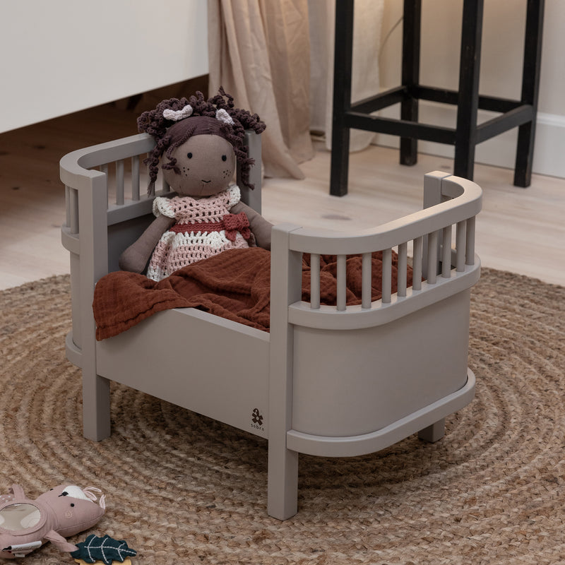 Sebra - Doll bed incl mattress - Jetty Beige