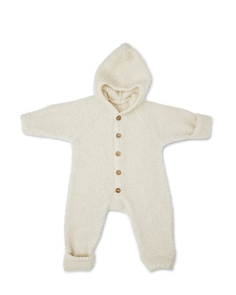 Smallstuff - Jumpsuit/ pak bouclé merinowol, gebroken wit