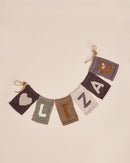 Smallstuf - Leather Cord with knitted letters (put together yourself)
