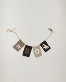 Smallstuf - Leather Cord with knitted letters (put together yourself)