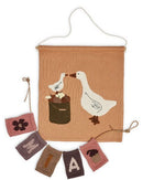 Smallstuf - Leather Cord with knitted letters (put together yourself)