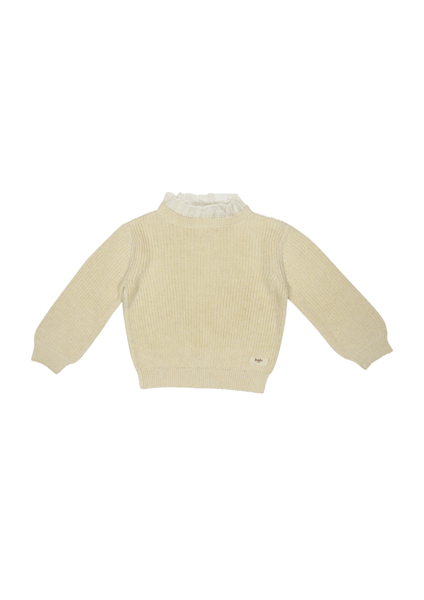 Baje Studio - Soho knitted collar top - Cream