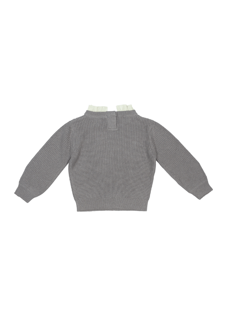 Baje Studio - Soho knitted collar top - Lilac