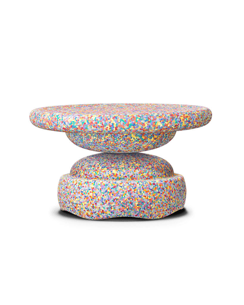 Stapelstein Super Confetti board and stone | Set of 2