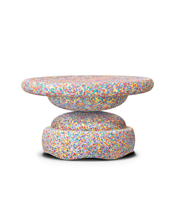 Stapelstein Super Confetti board and stone | Set of 2