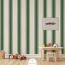 Green striped wallpaper children's wallpapers wallpaper for kids and nursery