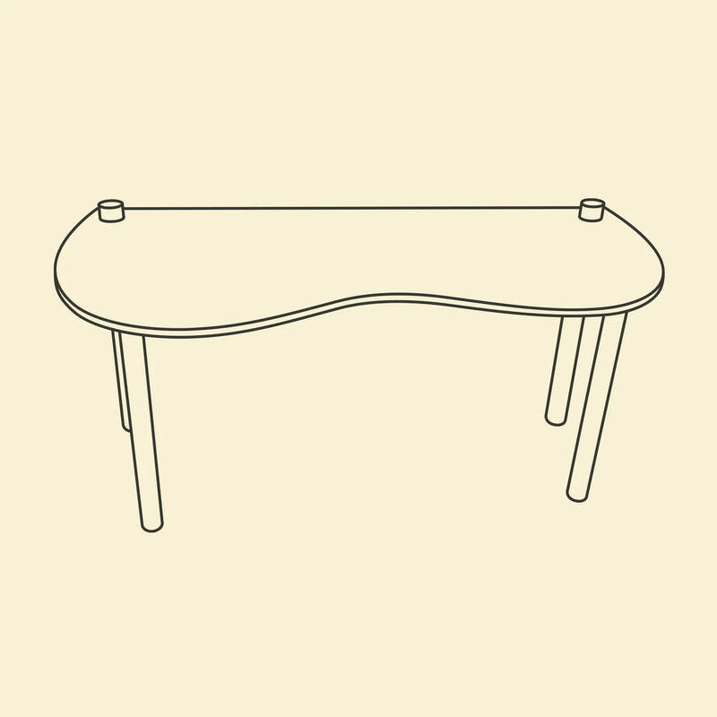 Studio Jes Iken - Waves Desk Hallesfanding