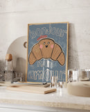 Studioloco Kinderkamer Poster ‘Croissant’ – Blauw | A3