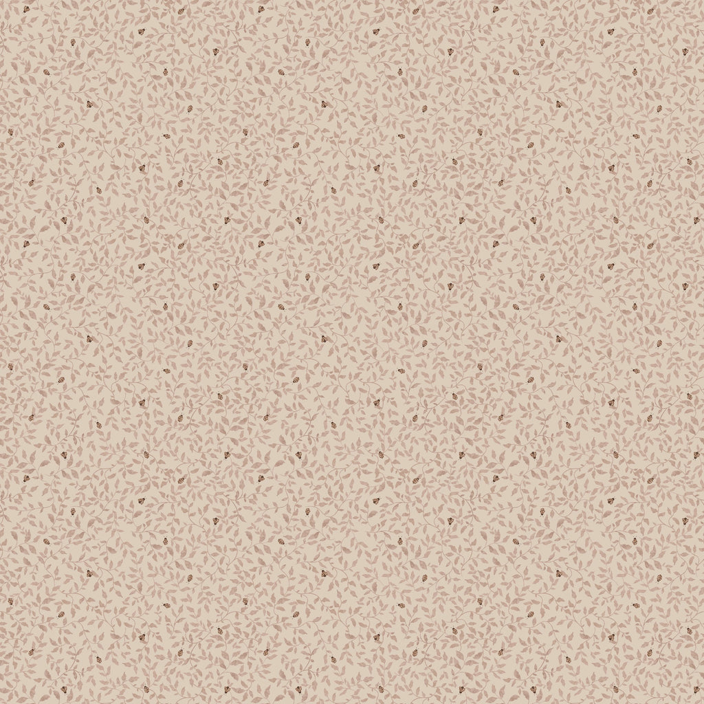 Muestra de papel pintado Summer Gray - Mariquitas - Rosa Tera
