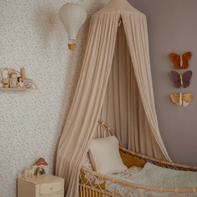 Wallpaper Summer Gray - Climbing Rose - Blue