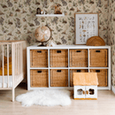 Wallpaper Summer Gray - Birds & Bunnies - ecru