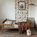 Wallpaper Summer Gray - Birds & Bunnies - ecru