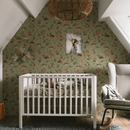 Papel de pantalla de verano Grey - Birds & Bunnies - Peppermint