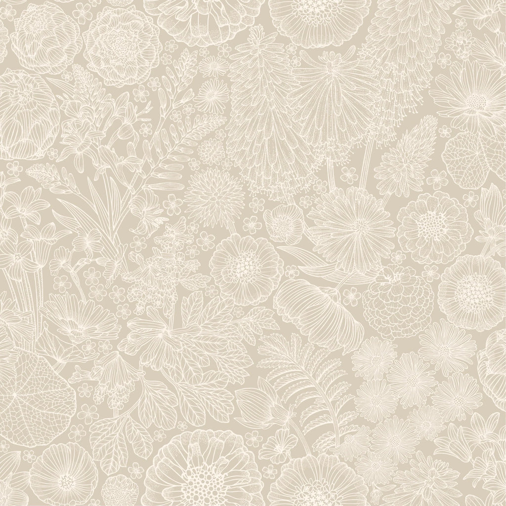 Wallpaper Summer Gray Wallpaper - August - Beige