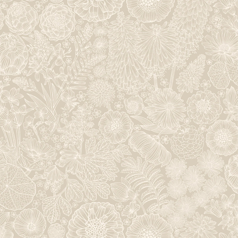 Wallpaper Summer Gray Wallpaper - August - Beige