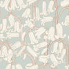 Wallpaper Summer Gray Wallpaper - Bluebells - Dusty Blue