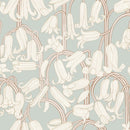 Wallpaper Summer Gray Wallpaper - Bluebells - Dusty Blue