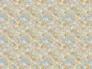 Fondo de pantalla Summer Grey - Flowerpaper - Doris - Lila y Mosterd