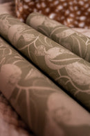 Papel tapiz de verano gris - papel tapiz de flores - granada - Applegroen