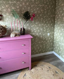 Papel tapiz de verano gris - papel tapiz de flores - granada - Applegroen