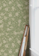 Papel tapiz de verano gris - papel tapiz de flores - granada - Applegroen